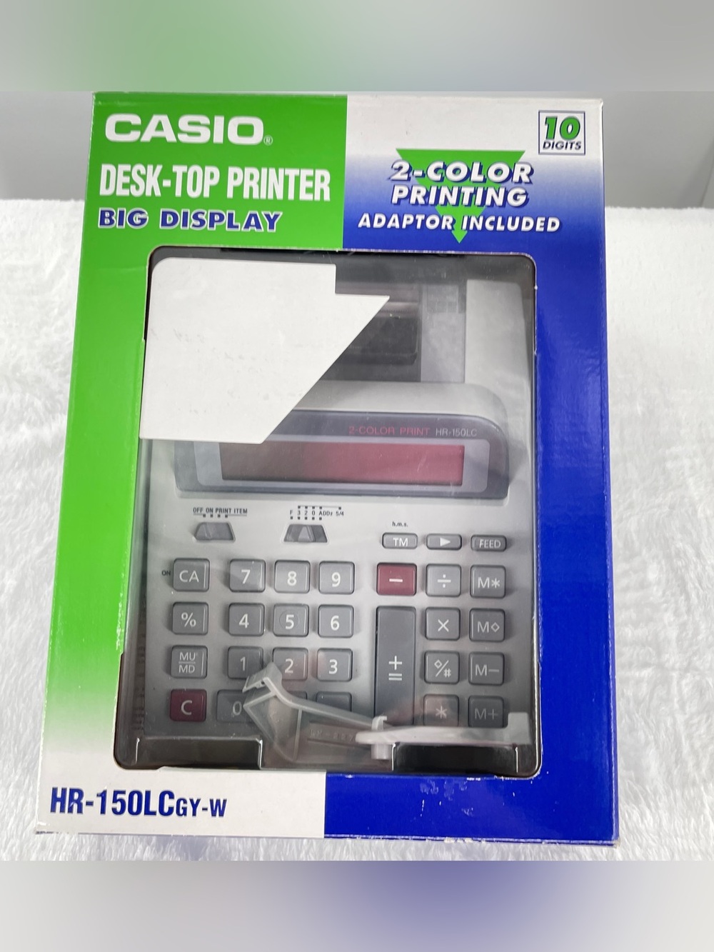 Casio HR-150LCGY-W Desktop Calculator